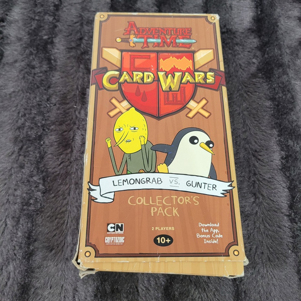 Adventure Time Card Wars Lemongrab vs Gunter Collector's Pack Cryptozoic Game